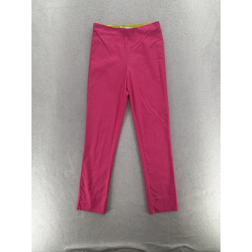 Gretchen Scott Ankle Pants Womens Shrimp XXS Pink Pull On Slim Tapered Stretch
